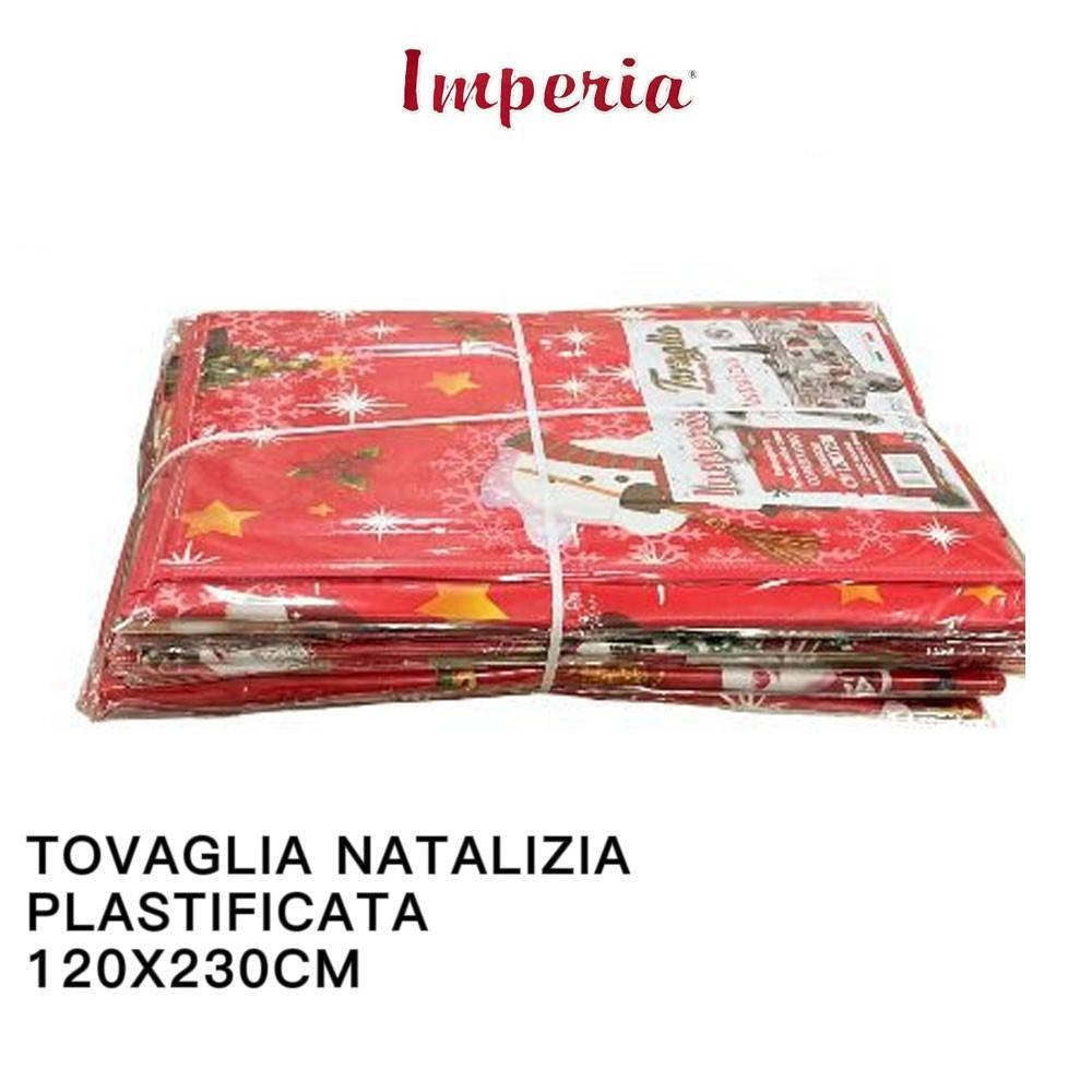 Trade Shop - Tovaglia Copritavolo Natale Plastificata Antimacchia Varie Fantasie Mis. 120X230 -