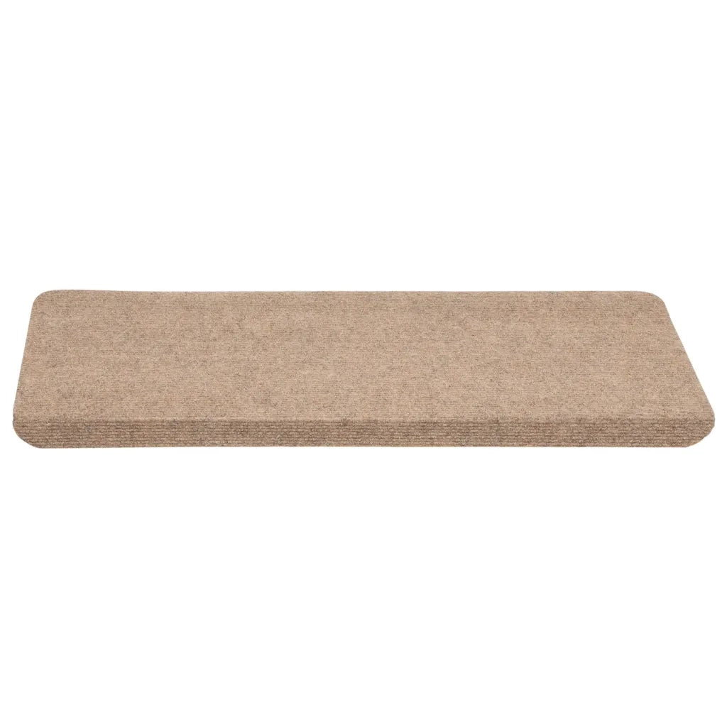 Tappetini Autoadesivi per Scale 30 pz | Gradini per Scale Beige 65x24,5x3,5 cm