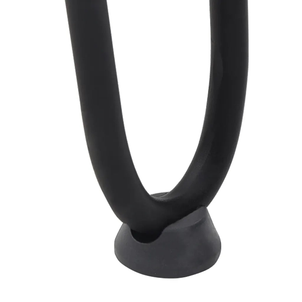 Gambe a forcina per tavolino da caffè 4 pz nere 10 cm in acciaio massiccio 4012408