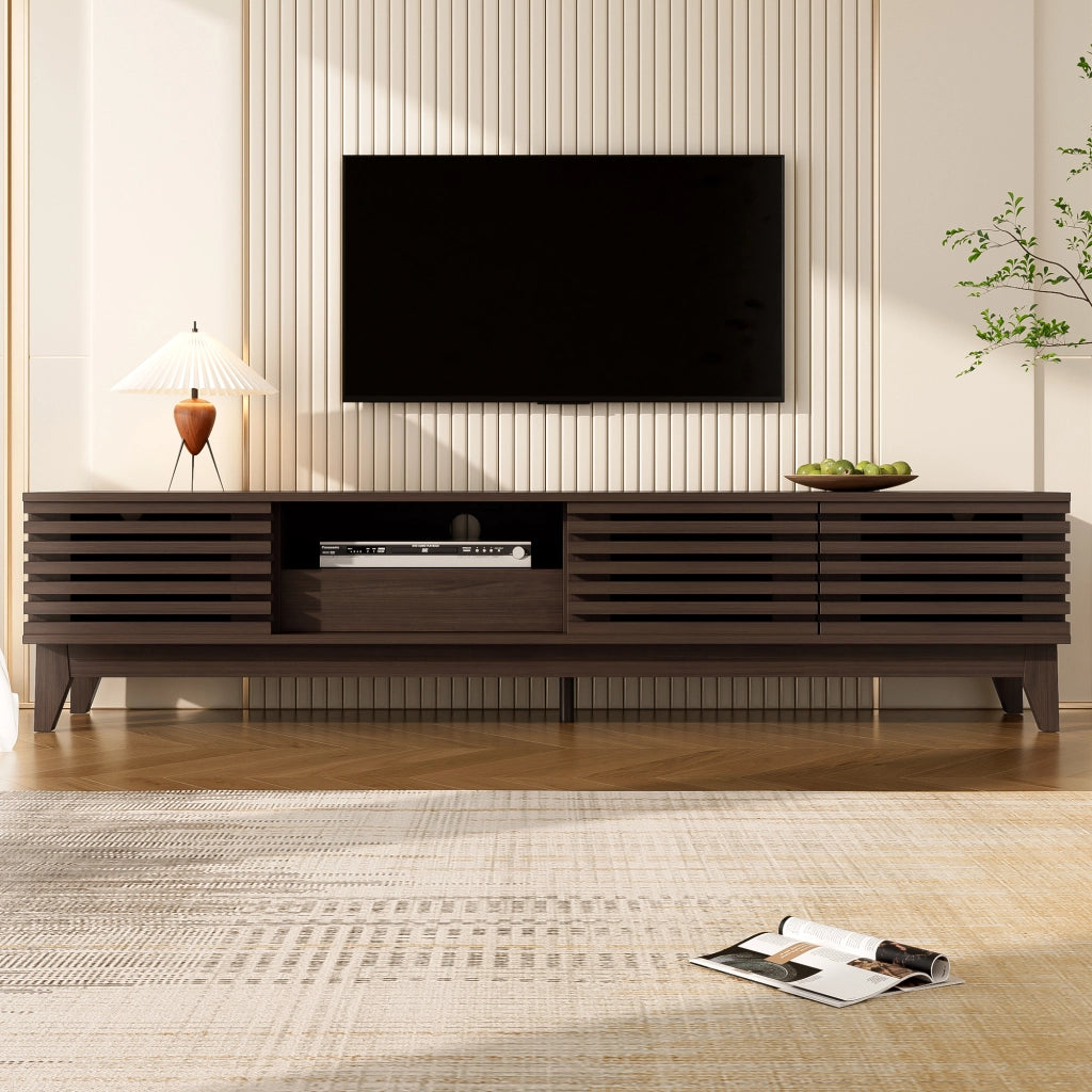 Cassettiera per TV Natural con pannello in truciolare; lunghezza 170 cm