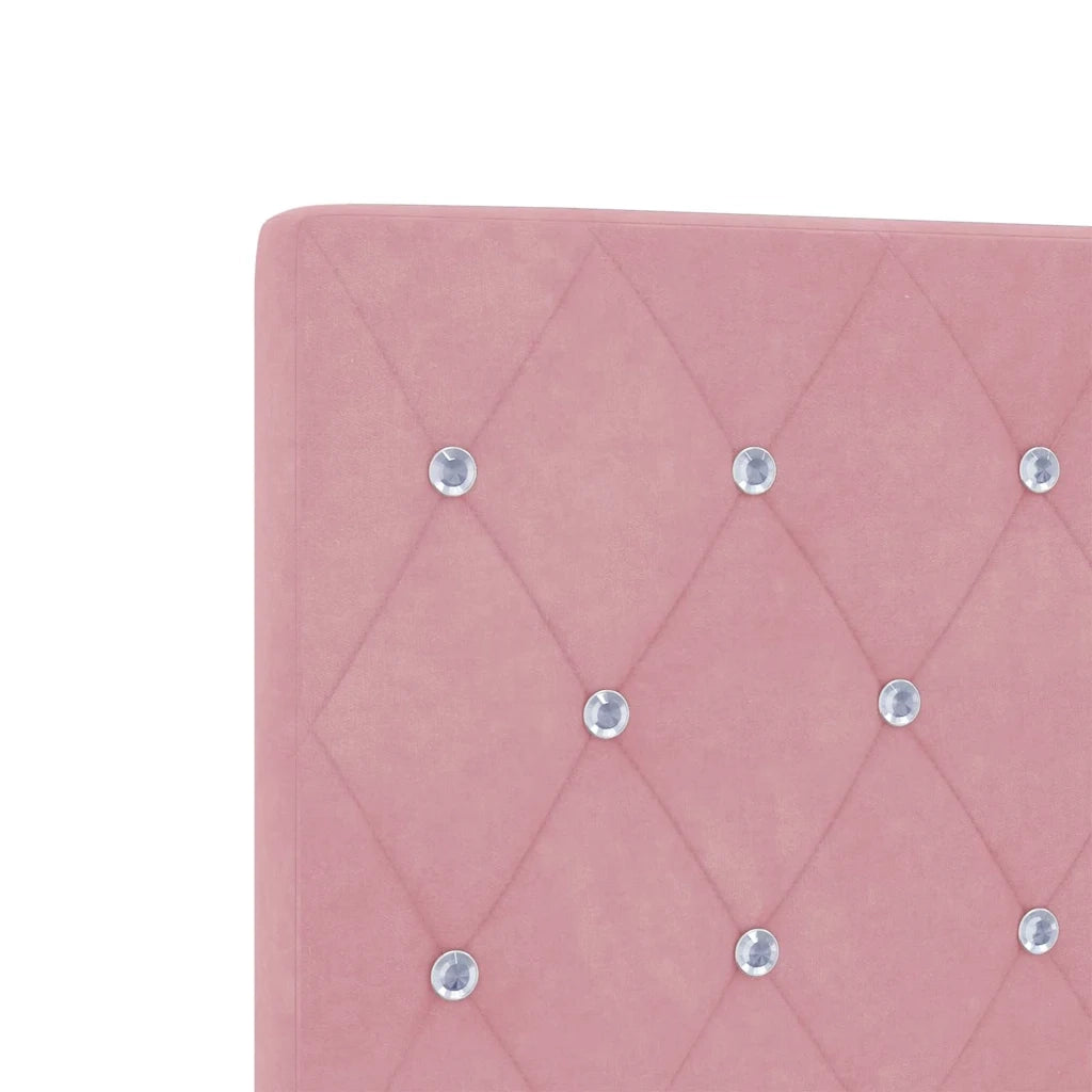 Testiera | Testata LED con strisce LED con Testiera | Testata Rosa 180 cm Velluto
