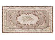 Tappeto Velour Antiscivolo Disegno Operà By Suardi - 200x260 Ovale - Cipria