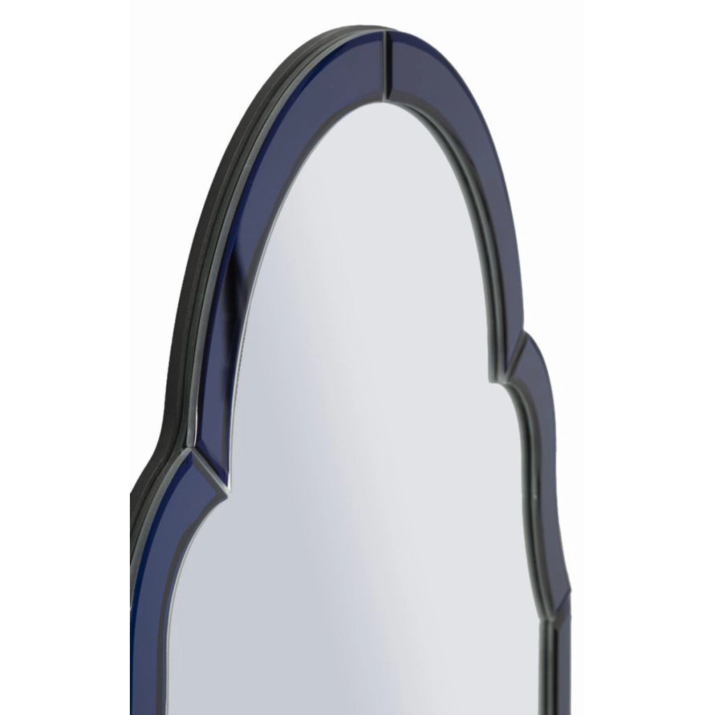 Specchio con Cornice Classico 4, Blu, MDF, 80x47x1 cm