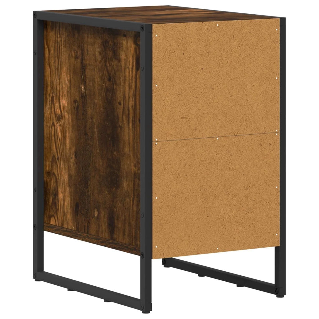 Comodino-Tavolino da notte Quercia Fumosa 39,5 x 30 x 50 cm Legno multistrato 820088