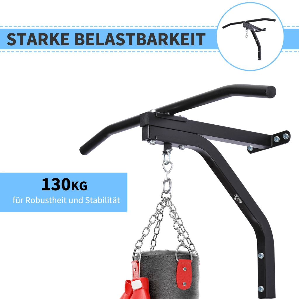 Supporto per sacco boxe ¨C Minimal ¨C acciaio nero 93x47x51 cm