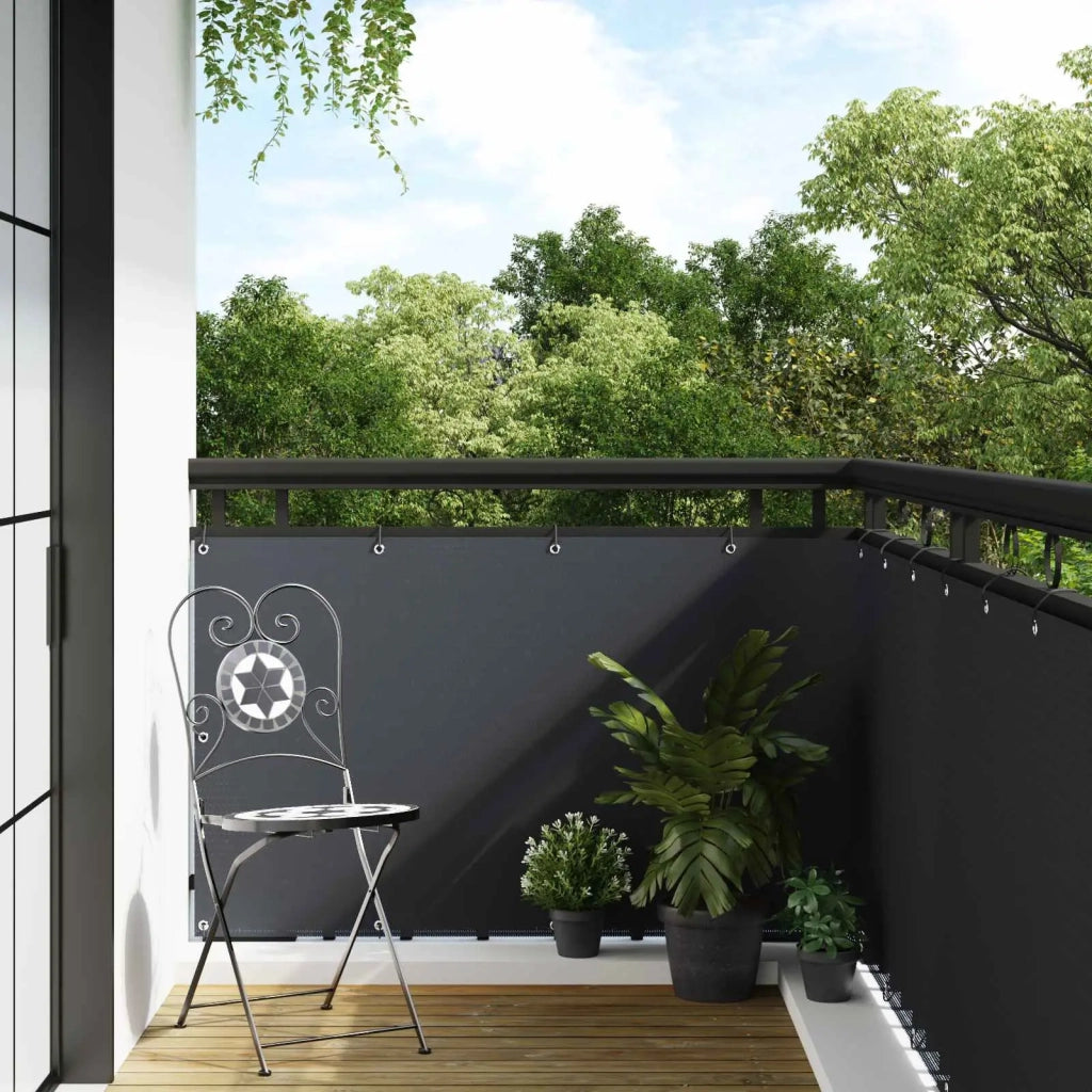 Schermo per Balcone con Occhielli Antracite 42032631