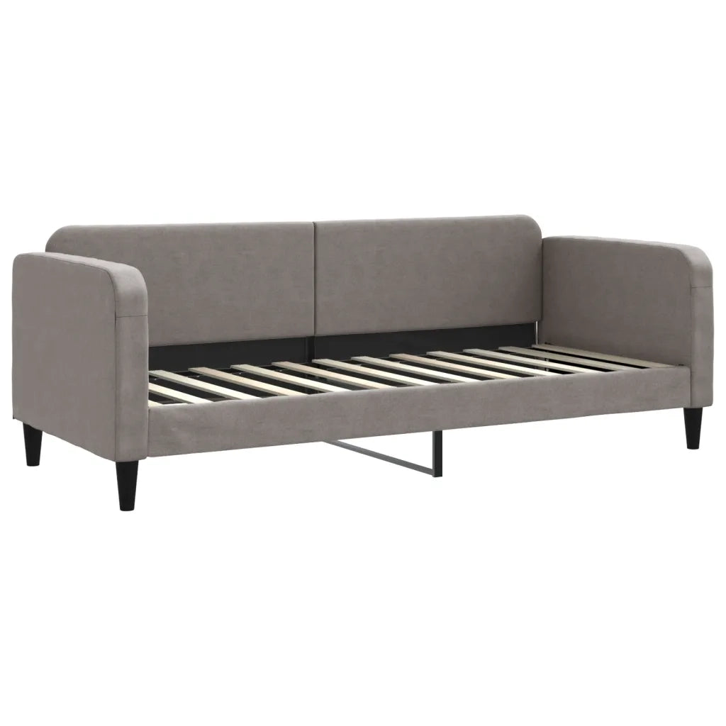 Divano Letto con Letto Estraibile Tortora 80x200 cm Tessuto 3196814