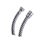 Flessibile Docce Pvc Silver Nero/Cromo 150