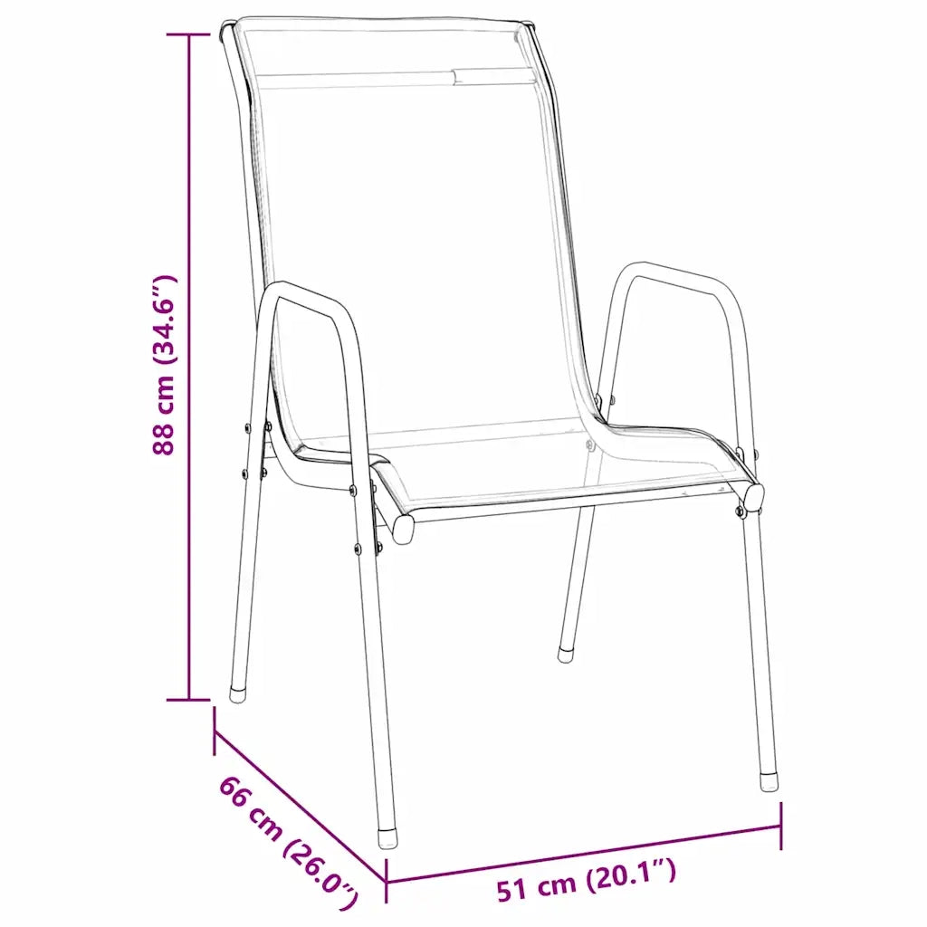 Set da Pranzo per Giardino 9 pcs Nero 3379141