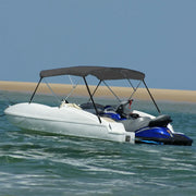Bimini di Prua con Tendalino a 3 Archi-Tenda da Sole per Bimini di Prua Antracite 183x196x137 cm