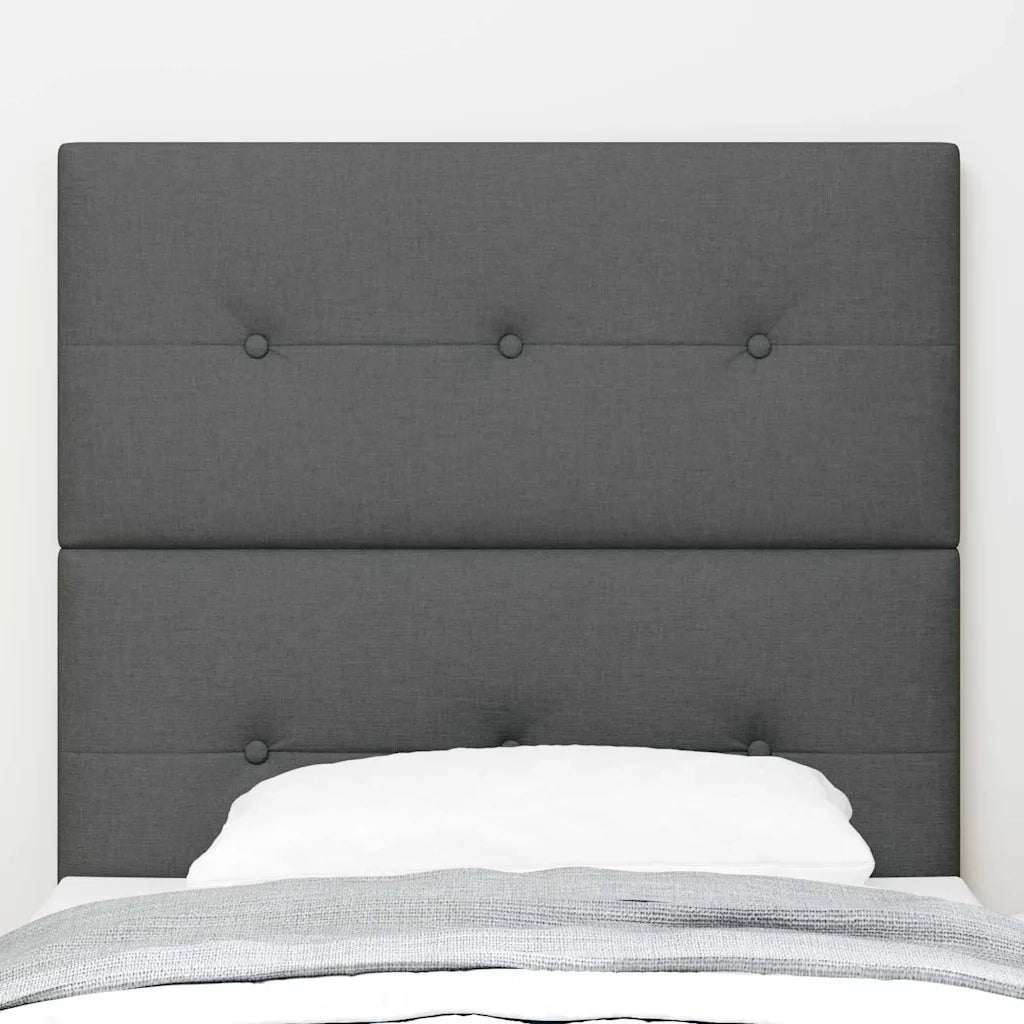 Testiera | Testata LED con strisce LED Grigio scuro 80 cm Tessuto