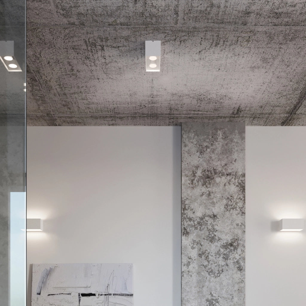 Lampada da soffitto QUAD bianco