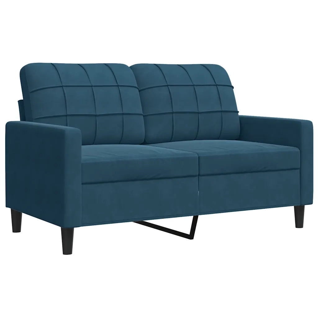 Set di Divani 4 pz con Cuscini Blu in Velluto 3278370