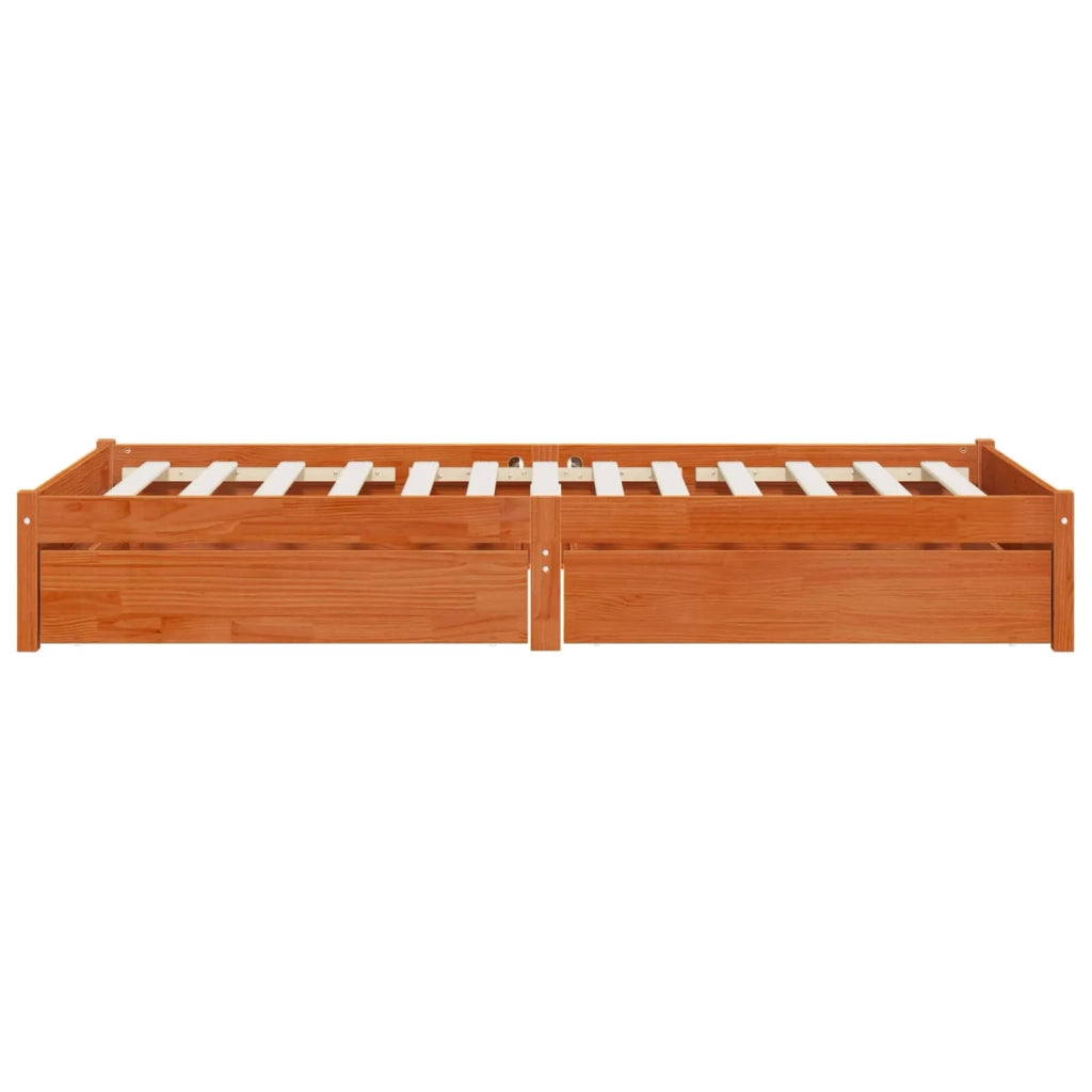 Struttura del letto 3 pcs Marrone cerato Legno di pino 3423812