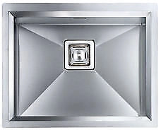 CM 012812.X0.01.2063 Glamour Lavello da Incasso Monovasca Acciaio Inox Satinato Sottotop 57 x 45 cm colore Inox Satinato