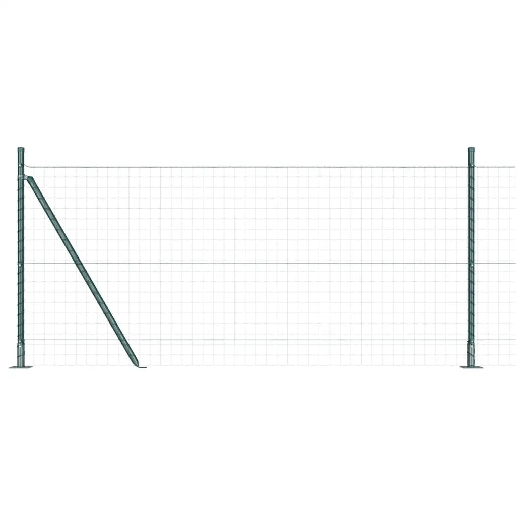 Palo della recinzione 13 pcs Verde Acciaio 42004289