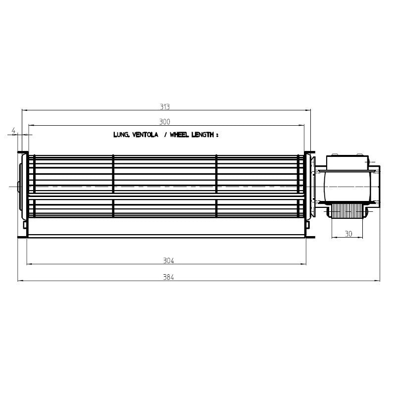 Ricambistufeapellet TANGENZIALE 300x40 TGA60/1 300/30 113842 113719