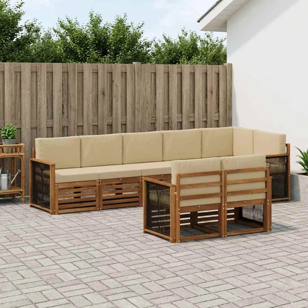 Set di divani da esterno 7 pz 3384504
