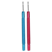Kit di rimozione orologio professionale 2 pezzi - set di riparazione orologio - attrezzo di alta qualità - acciaio inox - anticorrosione - maniglia a dente di sega
