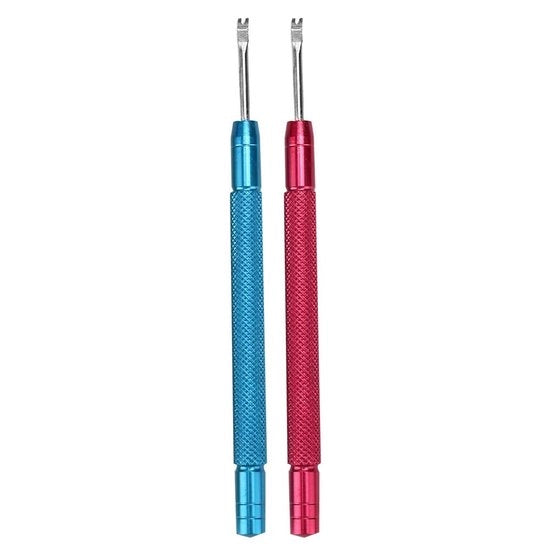 Kit di rimozione orologio professionale 2 pezzi - set di riparazione orologio - attrezzo di alta qualità - acciaio inox - anticorrosione - maniglia a dente di sega