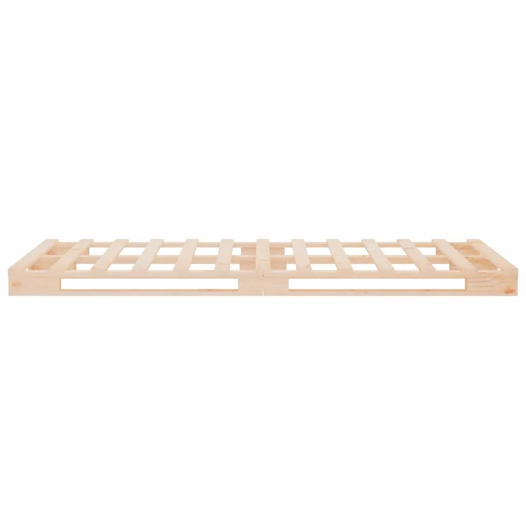 Letto singolo | Letto per adulti | Giroletto senza Materasso 90x200 cm in Legno Massello di Pino