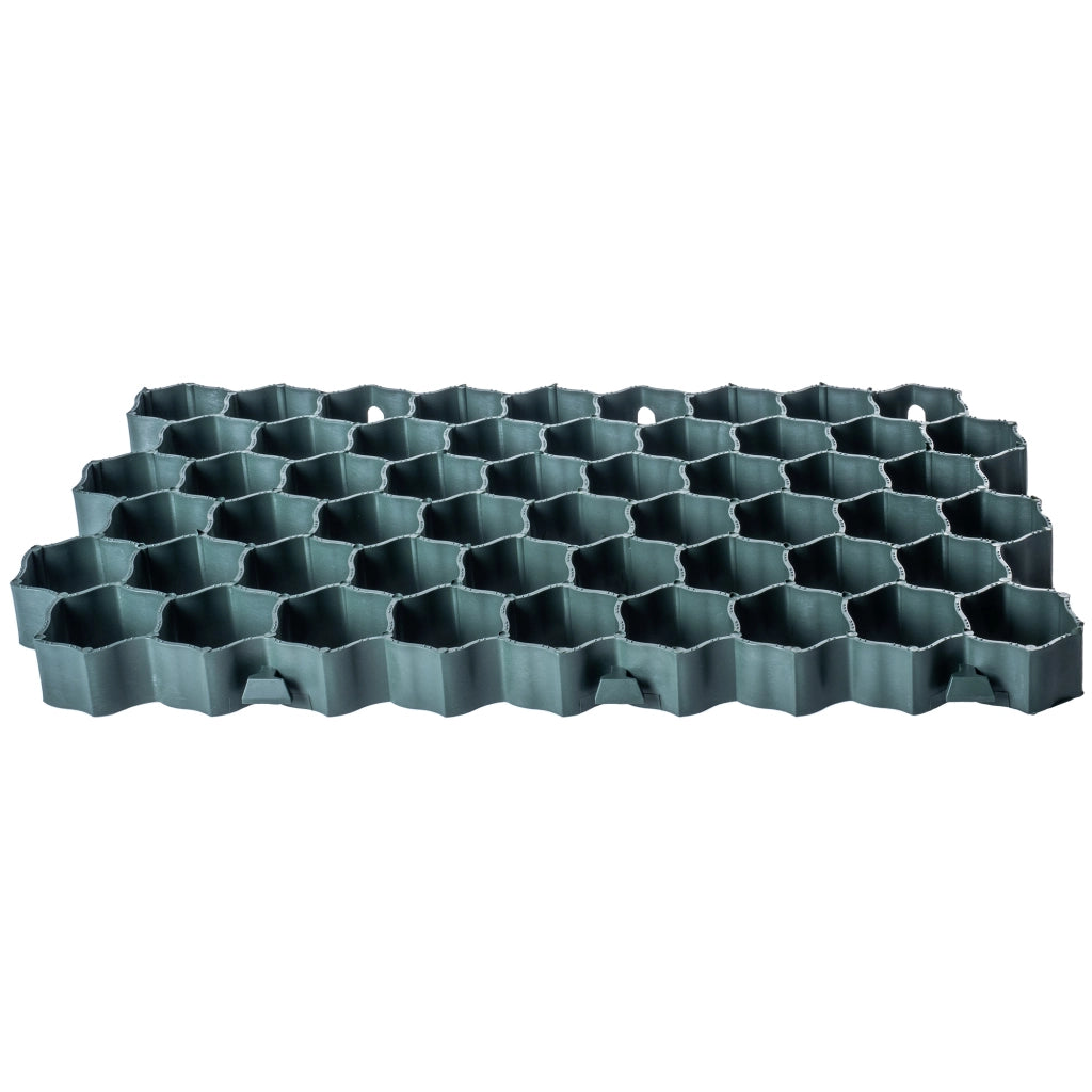 Griglia di protezione per prato KADAX Geogrid 60x40x4 cm 24 pezzi Giardino 590 Ton/M2