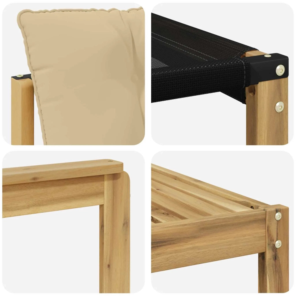 Set di divani da esterno 11 pz Bianco e Beige 3389927