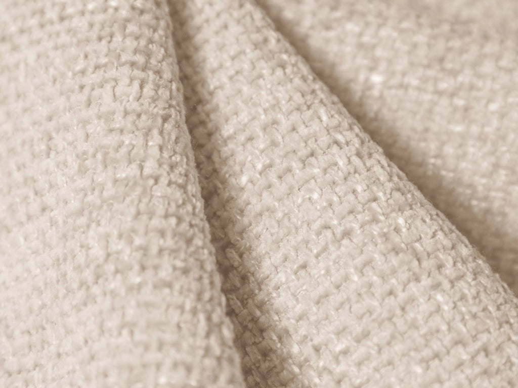 Cosmopolitan Design - Pouf "Nolio" 2 posti in ciniglia beige chiaro 