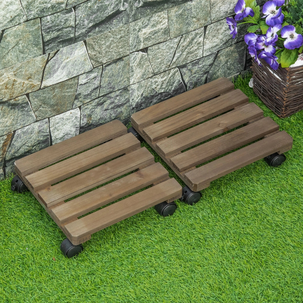 Supporto piante con ruote ¨C Minimal ¨C 2 pezzi