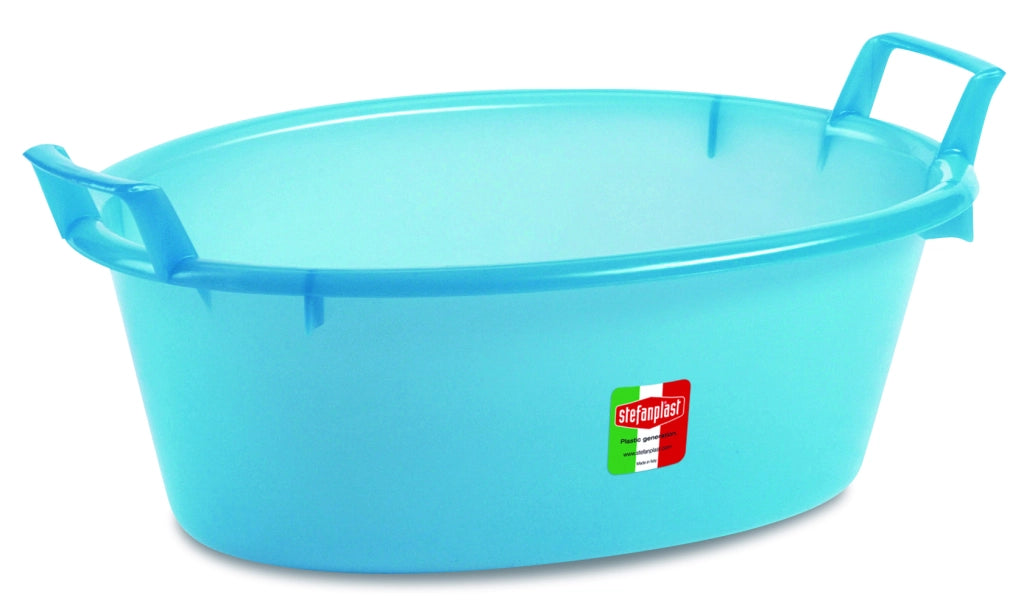 Stefanplast BACINELLA OVALE AZZURRA lt. 50 - Ø cm. 70x28 h