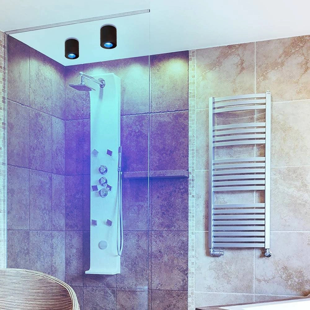 Trade Shop - Faretto Lampada Soffitto Bagno Vasca Box Doccia Portalampada Gu10 Impermeabile Ip65 -