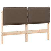 Testiera | Testata imbottita con Testiera | Testata Grigio Naturale e Chiaro 150 cm