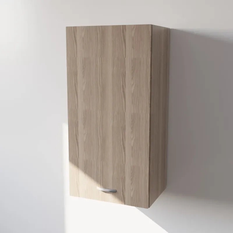 Pensile Cucina  in Legno Nobilitato Olmo Mobile Alto con 1 Anta, Pensile Componibile Moderno Made in Italy (H90XL40XP33cm)