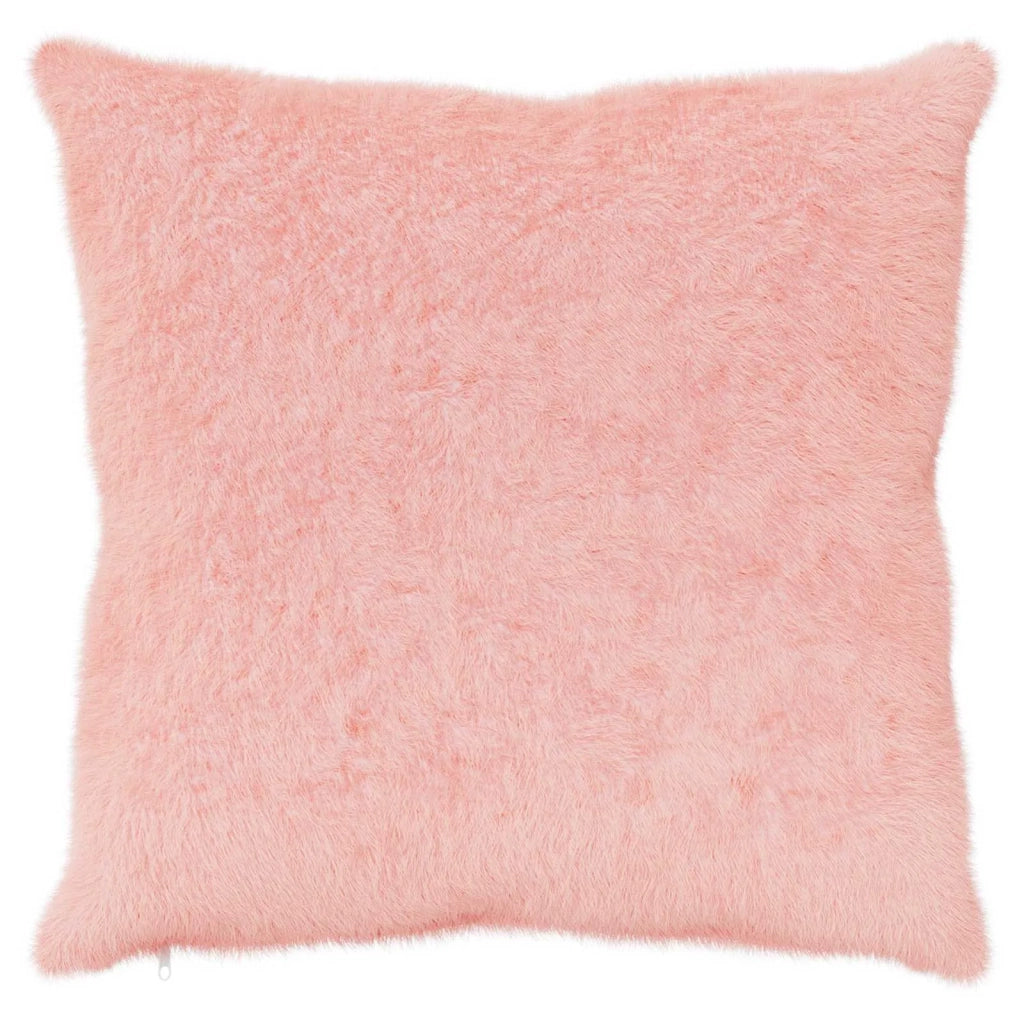 Federa 2 pz HEERLEN Rosa 70 x 70 cm Pelliccia di Coniglio Finta 913465