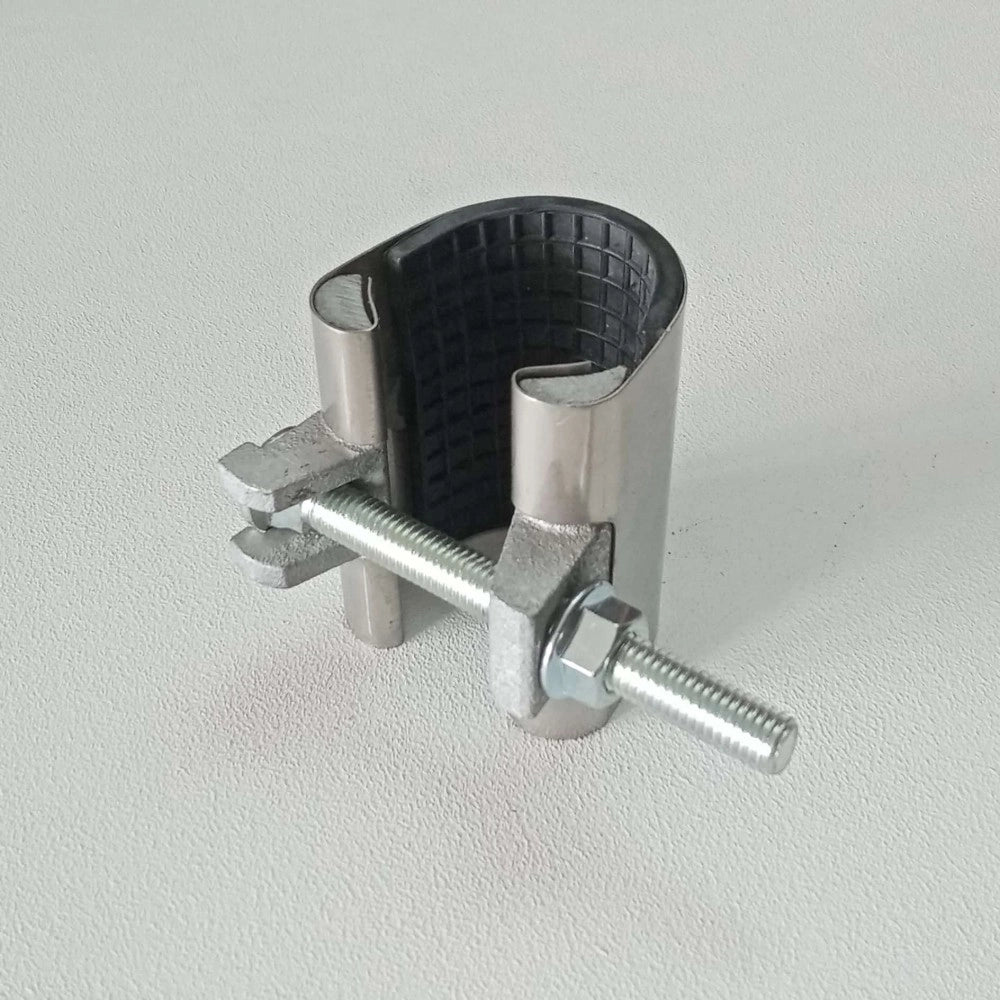 Collare di riparazione 48-51mm inox per tubi con un tirante