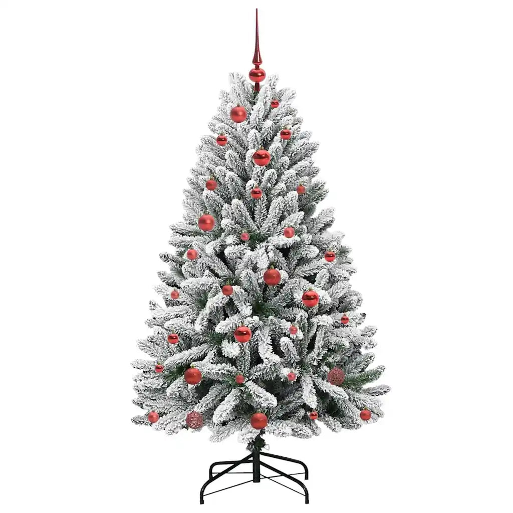 Albero di Natale artificiale con 150 LED Verde e Bianco 150 cm 3395739