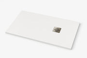 Piatto doccia Ardesia extra piatto 70X210 cm colore Bianco RAL 9003 griglia in Acciaio