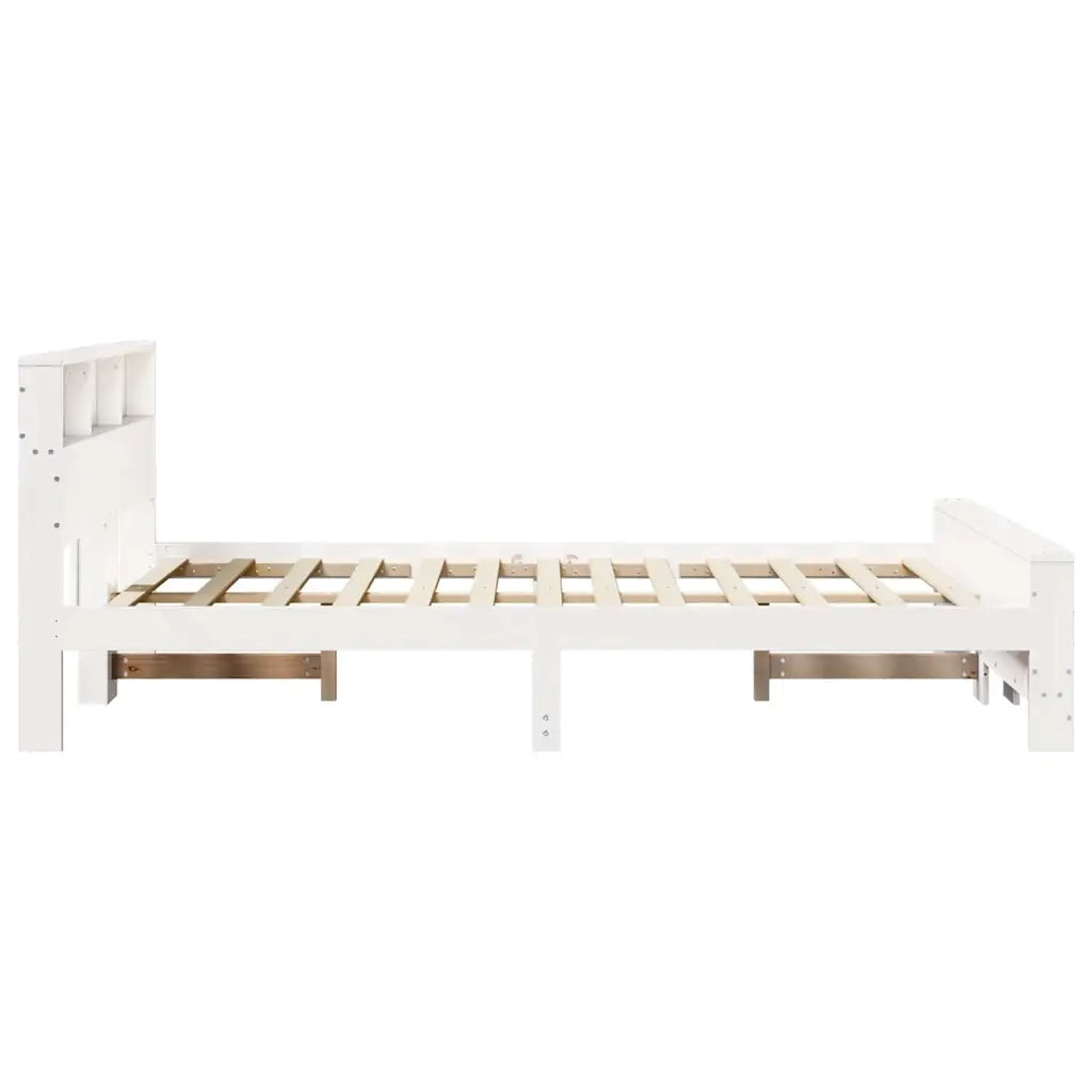 Letto matrimoniale | Letto per adulti | Struttura del letto Bianco 120 x 200 cm Legno multistrato
