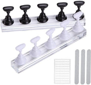 Nagelstandaard 2-delig - Oefenhouders per Nageltip - Displaystandaard in Acrilico - Stopverf Herbruikbare - Design Magnetico - Sicuro e Duraturo - Nagelhouder