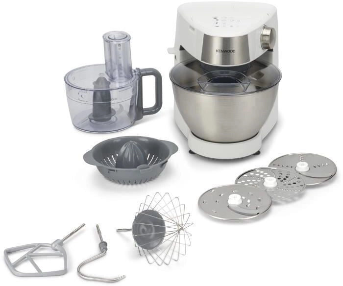 Kenwood prospero+ - impastatrice planetaria, paraschizzi, 3 ganci e fruste, 1000w, ciotola 4,3l, silver (khc29.a0si) - 0W20010074