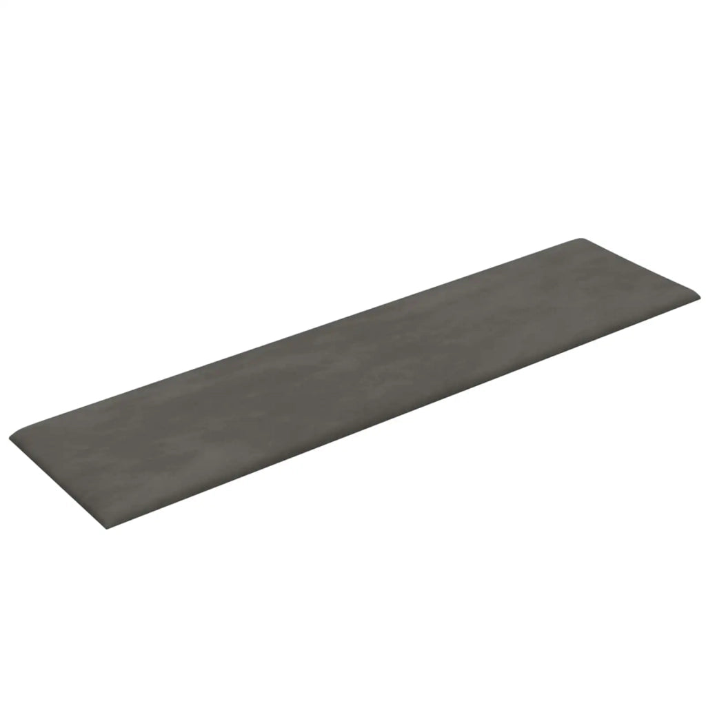 Testiera | Testata da Parete 12 pcs Grigio Scuro Velluto