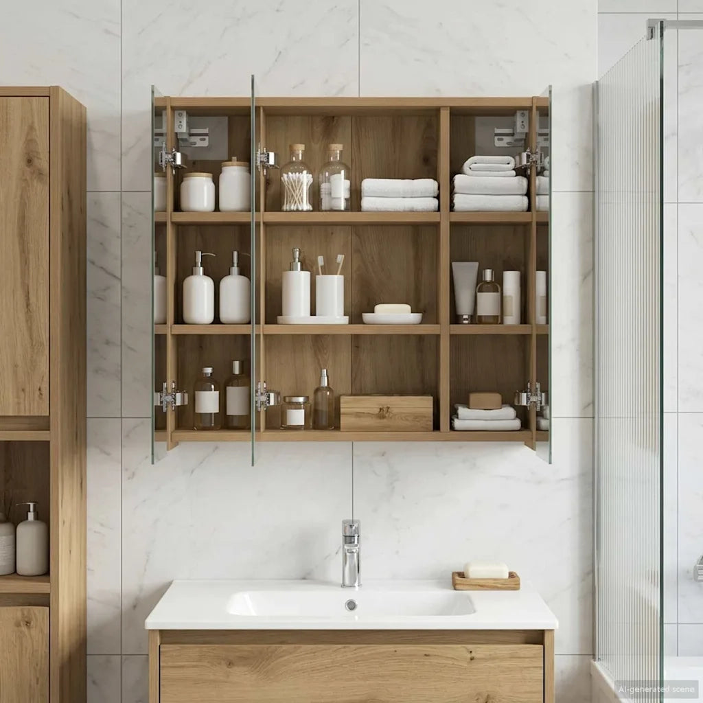 Mobiletto per specchio da bagno Rovere Artigianale 889158