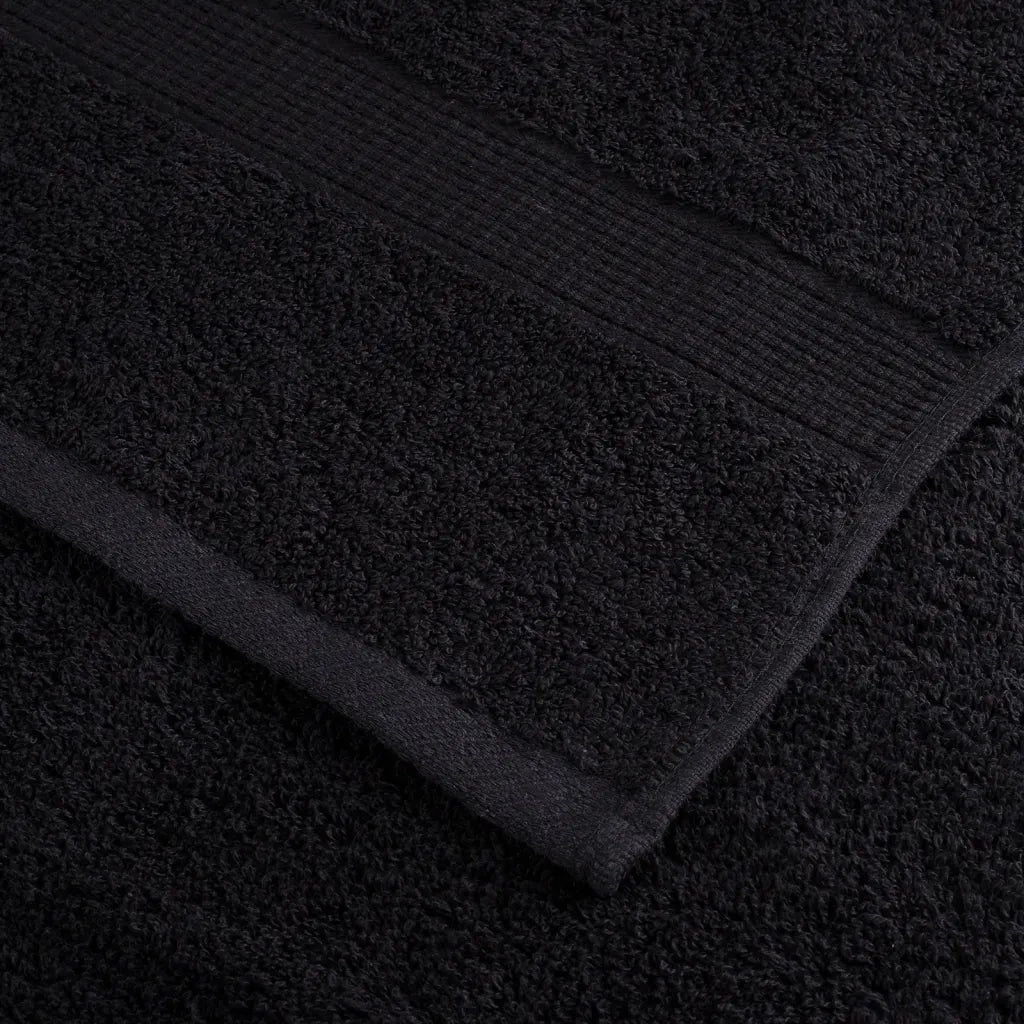 Asciugamani Premium SOLUND 10 pz | Teli per bagno Neri 50x100 cm 600 g/m2