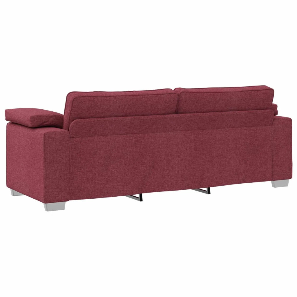 Divano 2 pcs Rosso Vino 219 x 80 x 82 cm Tessuto 3324743