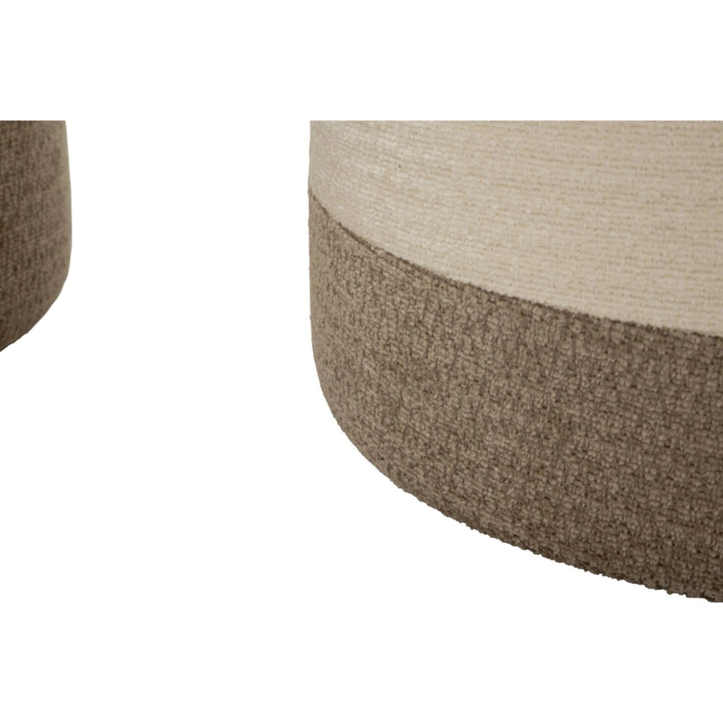 Set di due pouf contenitore in stile nordico
