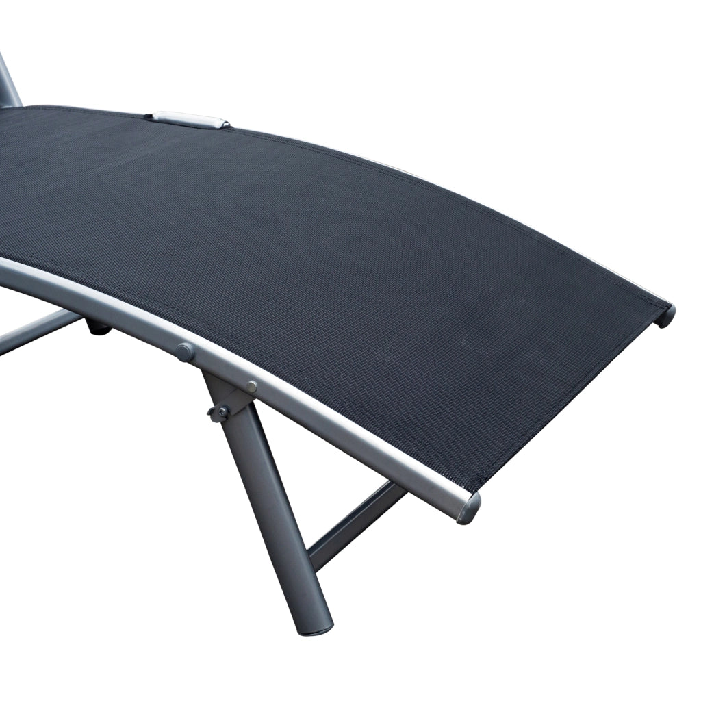 Sdraio pieghevole con cuscino e schienale regolabile ¨C Minimal ¨C Grigio