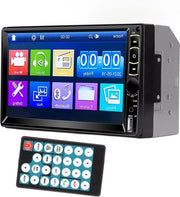 Autoradio a 7 pollici con schermo touchscreen HD, ricezione Bluetooth, ingresso per camera di ricambio, Mirror Link, compatibile con smartphone Android 10.1/OS 13.3.