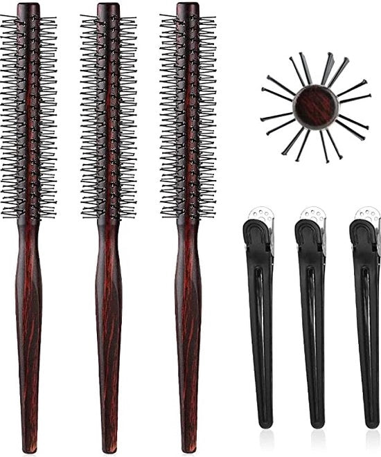 Set di spazzola per capelli - set di spazzola per asciugare / Spazzola a remi, set di spazzola per asciugare i capelli 
Spazzola per capelli per capelli bagnati e asciutti 
Spazzola per capelli per la styling quotidiana, antistatica 3