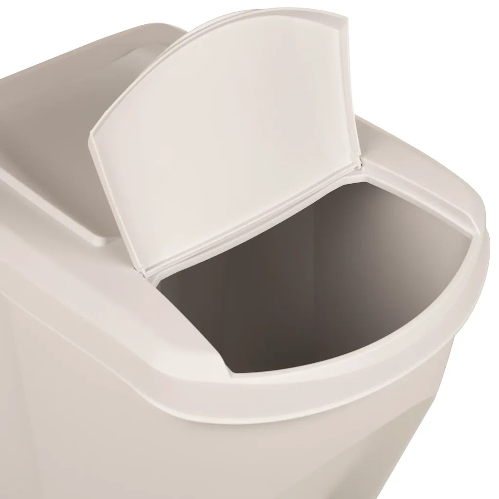 Contenitori Impilabili per Rifiuti 3 pz Bianco 75L Polipropilene CFW6746322
