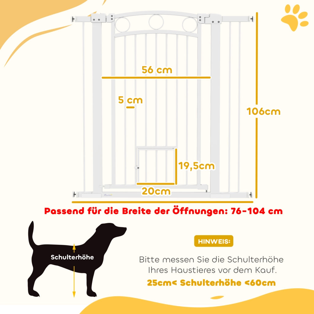 Cancellino per Gatti con Porta ¨C Minimal ¨C Bianco